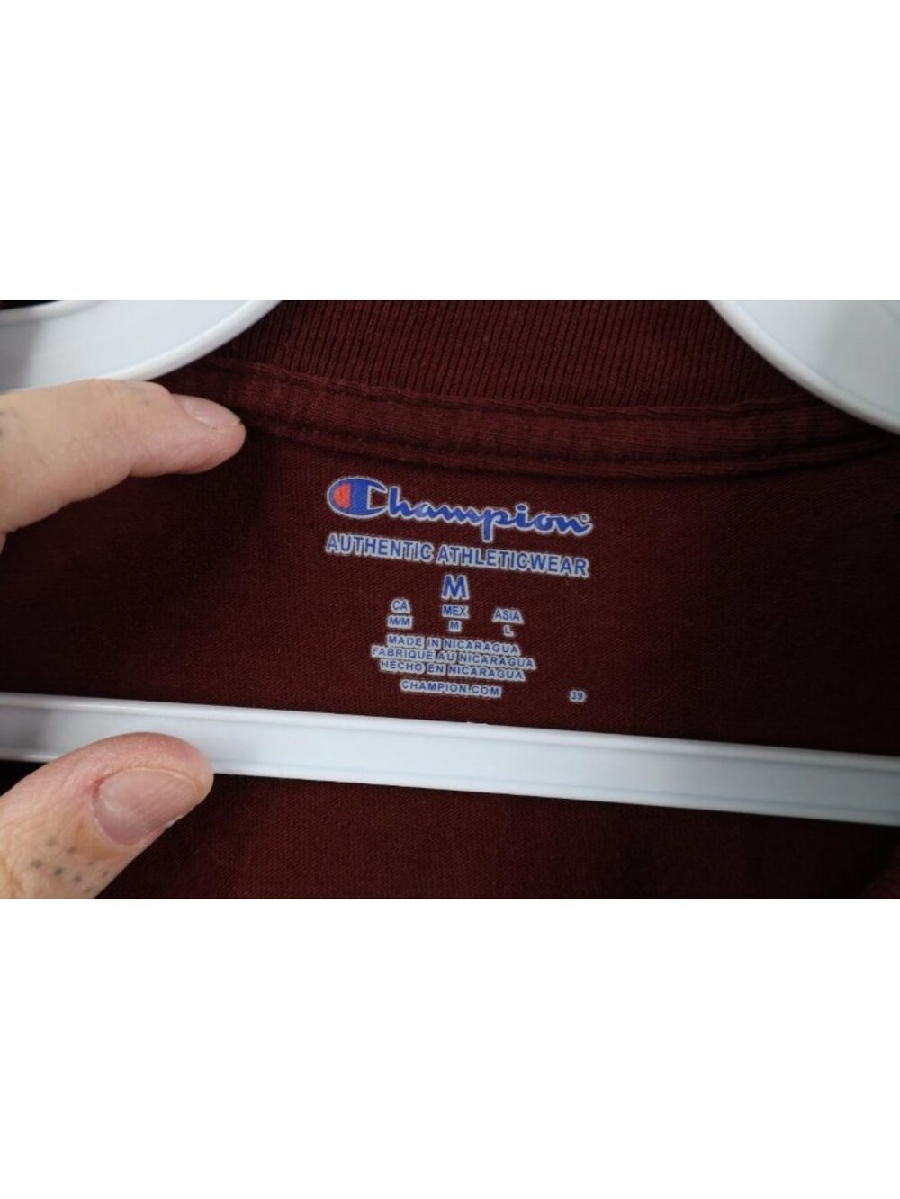 Champion Mens Medium Team Issued Loyola University Chicago Soccer T-Shirt Maroon - Picture 11 of 15